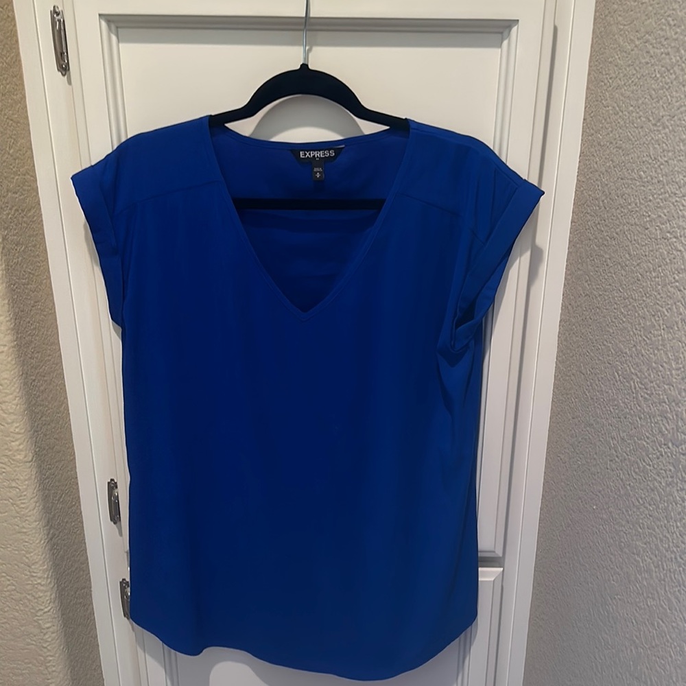 Express- blouse- size M- Royal blue- great condition